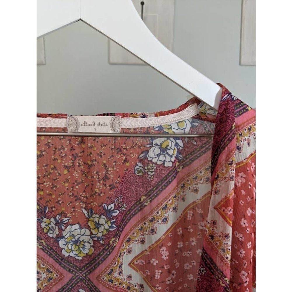 Altar'd State Kimono with 3/4 Lace Sleeves - Picture 3 of 8